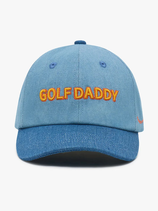 Angus & Grace Go Golfing Golf Daddy 6 Panel Denim Dad Cap