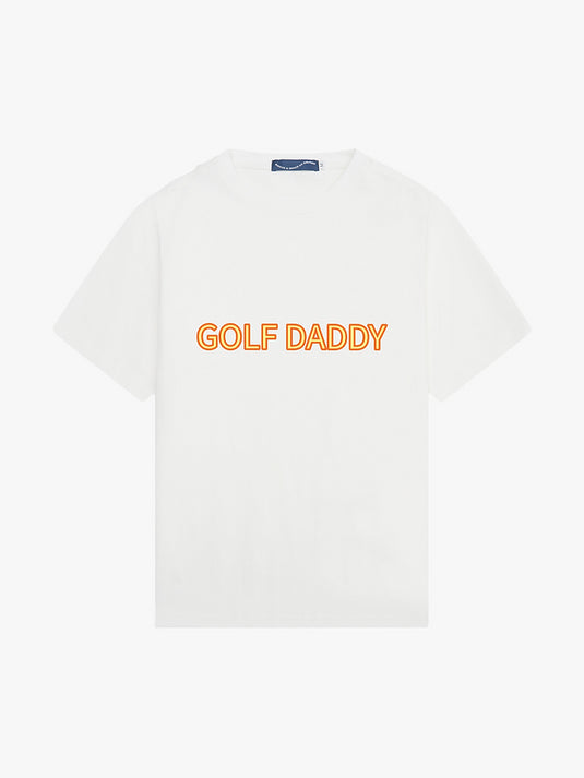 Angus And Grace Go Golfing Golf Daddy T-Shirt