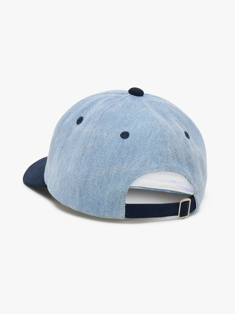 Load image into Gallery viewer, Angus &amp; Grace Go Golfing Golf Daddy 6 Panel Denim &amp; Suede Dad Cap
