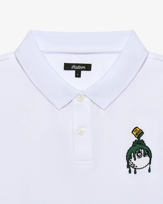 Malbon Swing Oil Performance Pique Polo