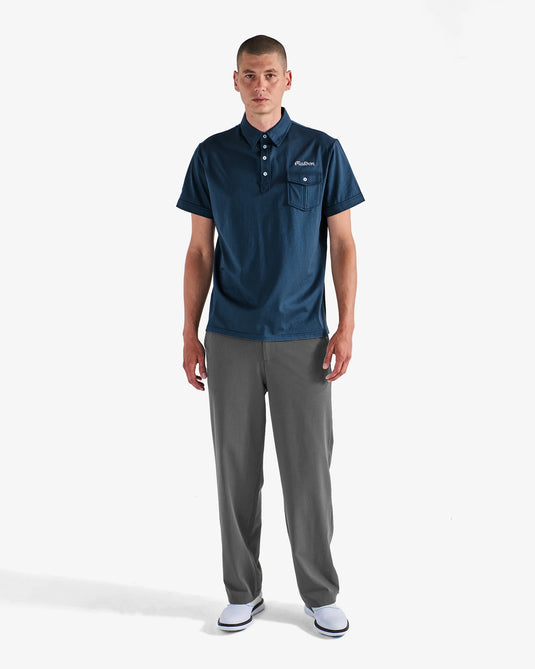 Malbon Jesper Parnevik Pique Single Pocket Jersey Polo