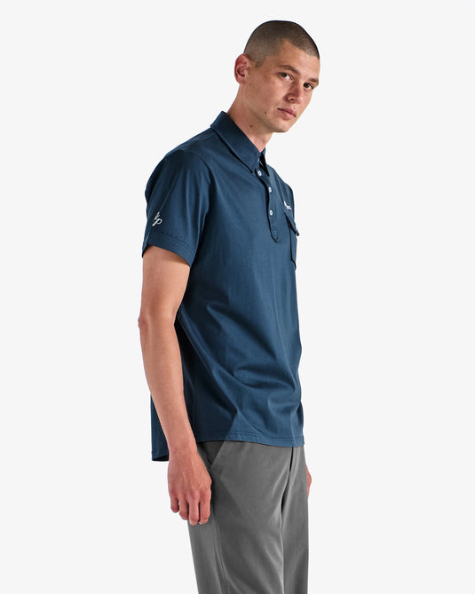 Malbon Jesper Parnevik Pique Single Pocket Jersey Polo