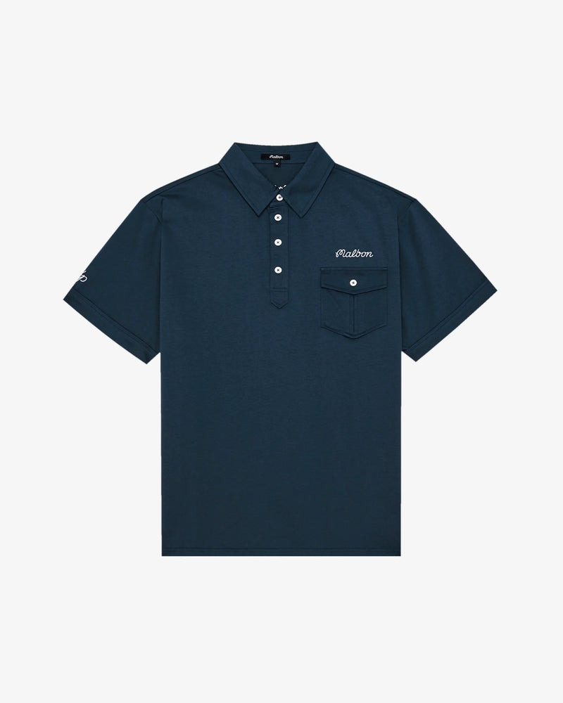 Load image into Gallery viewer, Malbon Jesper Parnevik Pique Single Pocket Jersey Polo
