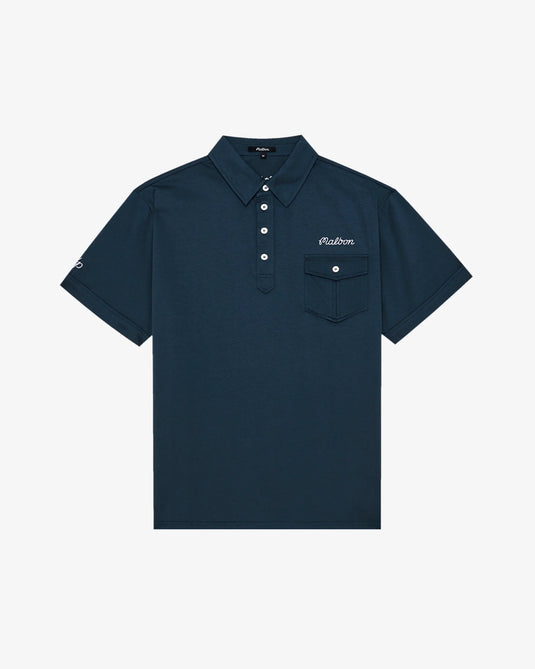 Malbon Jesper Parnevik Pique Single Pocket Jersey Polo
