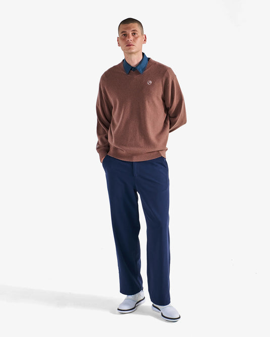 Malbon Jesper Parnevik V Neck Merino Wool Sweater