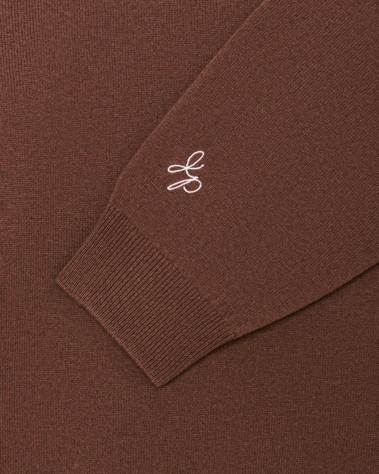 Malbon Jesper Parnevik V Neck Merino Wool Sweater