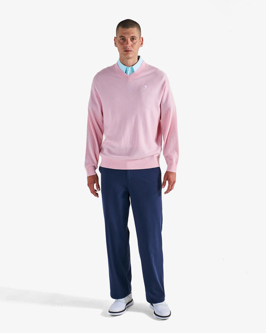 Malbon Jesper Parnevik V Neck Merino Wool Sweater