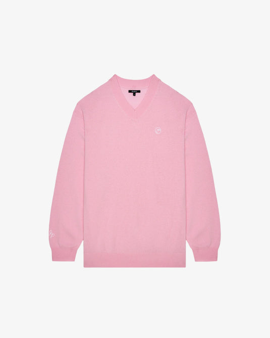 Malbon Jesper Parnevik V Neck Merino Wool Sweater